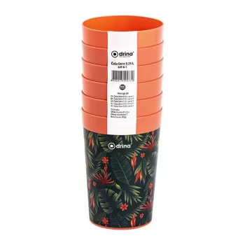 Drina čaša Deco 0,25L set 6/1 