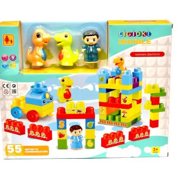 Cigioki kocke za decu -set 55/1 sa dinosaurusima 