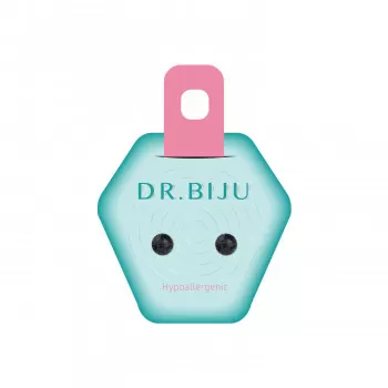 Dr.Biju minđuše 5.3mm crne krug DXI53C253 