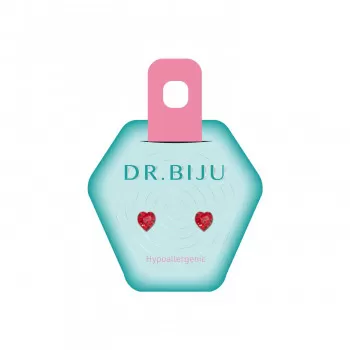 Dr.Biju minđuše 5.5mm crvene srce DHE55C227 
