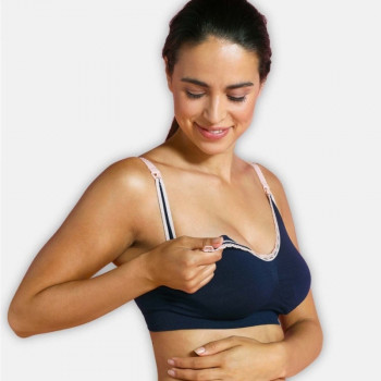 Carriwell Grudnjak za dojilj,boja:plavo-roze,v:XL