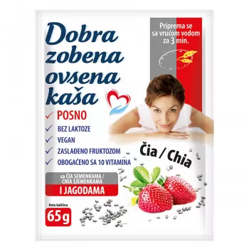 Dobra zobeno ovs. kaša sa chia sem. i jagodom 65g