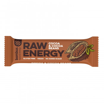 Bombus raw energy bar kakao&kakao zrno 50g 