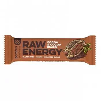 Bombus raw energy bar kakao&kakao zrno 50g 
