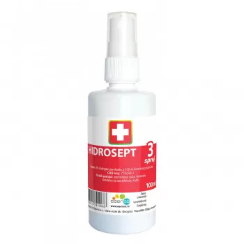 Hidrosept rastvor hidrogen peroksida sprej,100 ml 