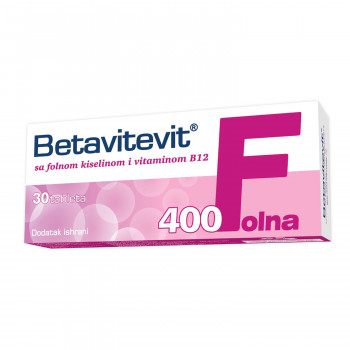 Folna 400, folna kiselina 400mg i vit B12,tab 30/1 