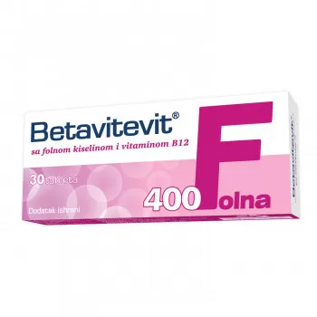 Folna 400, folna kiselina 400mg i vit B12,tab 30/1 