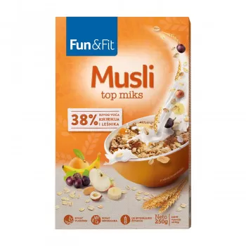 Fun&fit musli top 10 vitamina 250gr