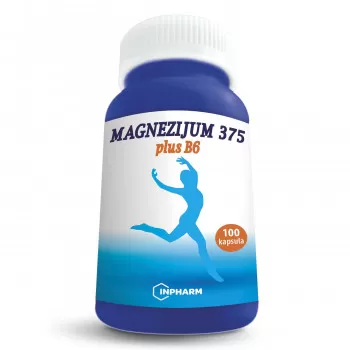 Magnezijum 375 plus B6, 100 kapsula 