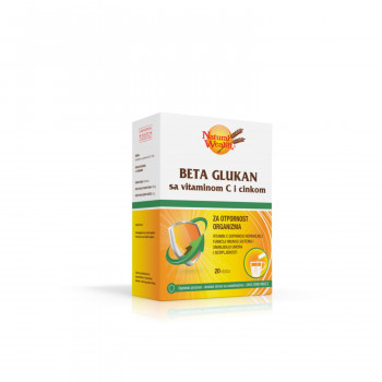 Natural Wealth Beta glukan+C+ZN kesica a20 