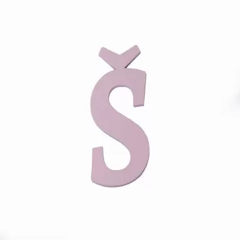 Drveno slovo Š roze 