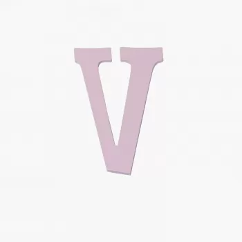 Drveno slovo V roze 