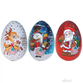 Novogodišnje jaje  sa igračkom, 80g 