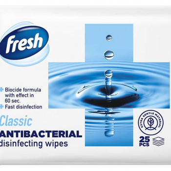 Fresh antibakterijske vlažne maramice 25kom 