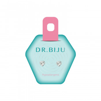 Dr.Biju minđuše 5.5mm providno srce DHE55C001 