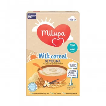 Milupa mlečna instant kaša griz 250g 