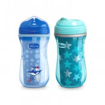 Chicco čaša 14m+, active cup, plava 