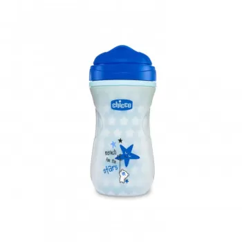 Chicco Shiny čaša 14m+, svetli u mraku, plava 