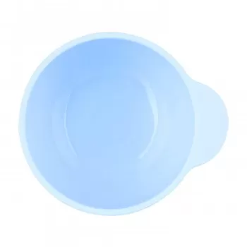 Chicco vakumski silikonski tanjir,  6m+, plavo 