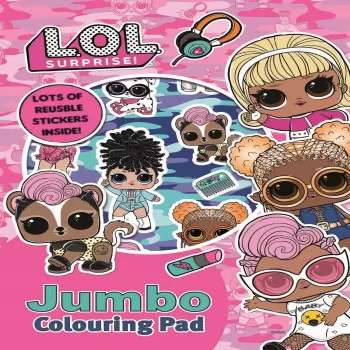 LOL - Velika bojanka sa nalepnicama - jumbo 
