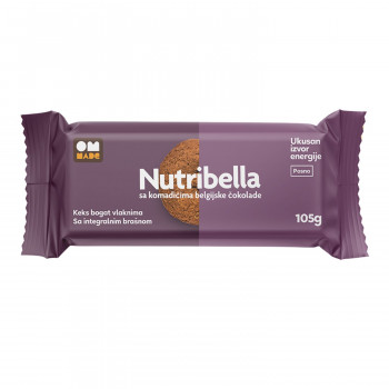 Nutribella keks belgijska čokolada, 105g 