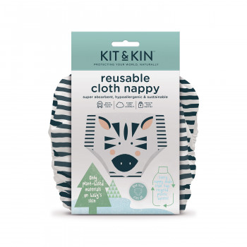 Kit & Kin višekratne pelene dezen zebra 