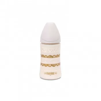 Suavinex flašica 3 protoka 270ml, bela , 0m+ 