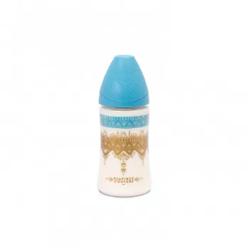 Suavinex flašica 3 protoka 270ml, plava , 0m+ 