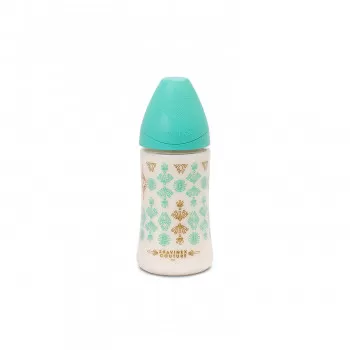 Suavinex flašica 3 protoka 270ml, siva , 0m+ 