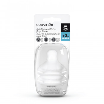 Suavinex cucla fiz. spori protok sil 2 kom, 0-3m 