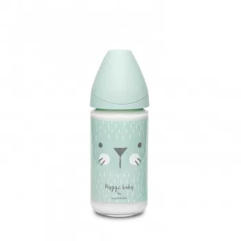 Suavinex flašica stakl 3 protoka 240ml zelena 0m+ 