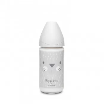 Suavinex flašica stakl 3 protoka 240ml siva 0m+ 