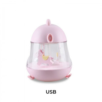 Rabbit n Friends lampa sa karuselom roze 