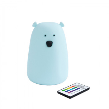 Rabbit n Friends lampa medved sa daljinskim plava 