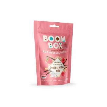 Boom Box ovsena kaša malina, vanila, 60g 