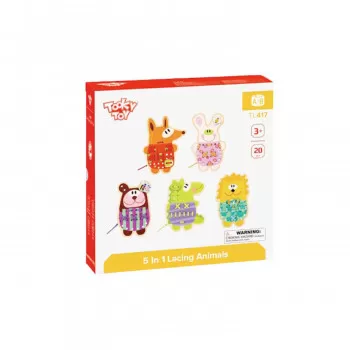 Tooky toy pertlanje životinja - 5 u 1 