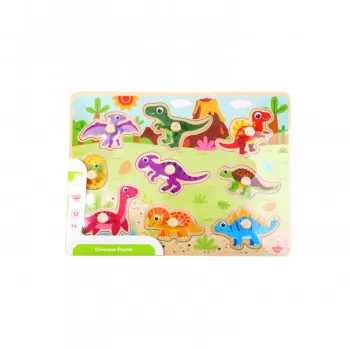 Tooky toy drvena umetaljka - dinosaurusi 
