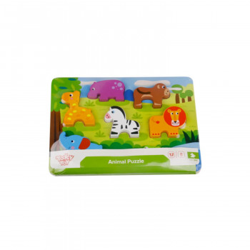 Tooky toy drvena puzzla umetaljka-divlje životinje 