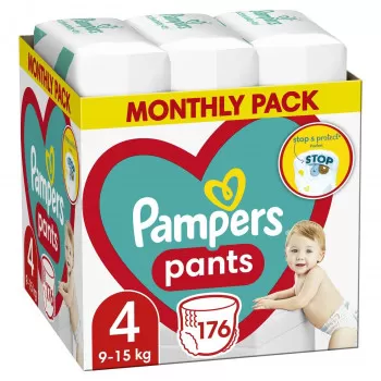 Pampers pants pelene monthly S4, 9-15kg 176 kom 