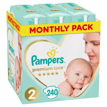 Pampers pelene premium S2 4-8kg 240kom