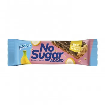 Wellness bar no sugar added banana i kakao, 23g 