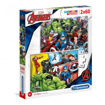 Clementoni puzzle 2x60 avengers - 2019 