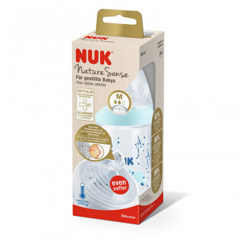 Nuk flašica nature sense sa tem. Indik, 260ml 