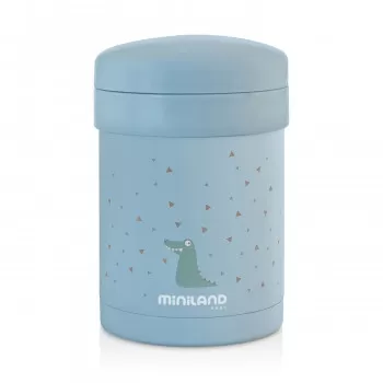 Miniland termos za hranu sa dve posude plavi,700ml 