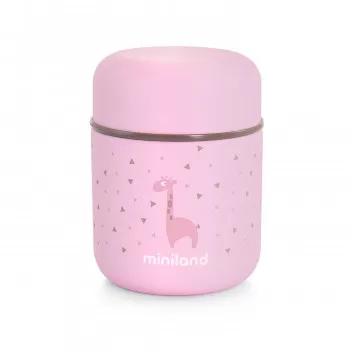 Miniland termos za hranu mini roze, 280ml 