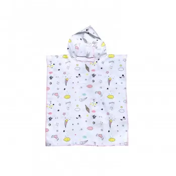 Baby textil pončo za plažu, devojčice 