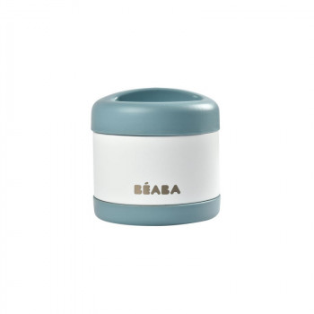 Beaba inox termo posuda 500ml, baltic blue/white 