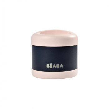 Beaba inox termo posuda 500ml,light pink/nightblue 