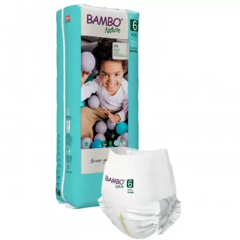 Bambo Nature pants pelene 6, 18+kg  38 kom 