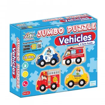 Jumbo puzzle 18el. - vozila 